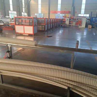 China Water Cooling Way Spiral Pipe Extrusion Line for Polyethylene and Polypropylene for sale