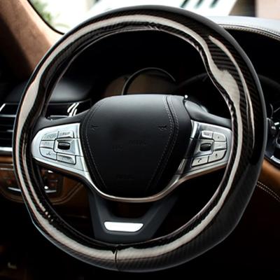 China Sports Carbon Fiber Steering Wheel Cover Car Benz W220 W221 W222 GL GLA CGL COUPE GLE GLK GLS Class Funda Cubre Volante For Mercedes for sale