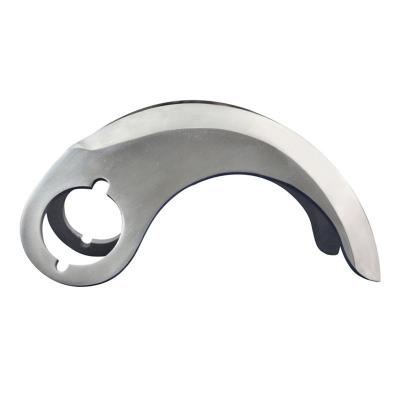 China Food machinery blade Food chopping machine blade meat cutting machine blade big bend blade chopping blade for sale
