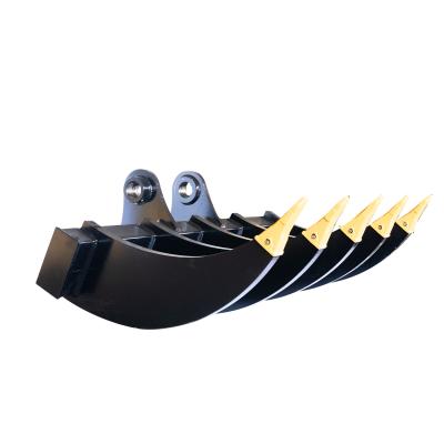 China Crawler Excavator Digger Rake Bucket With Low Price for sale