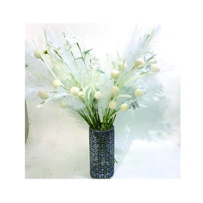China Fabric Iron Plastic Foam Flower Mini Bridal Wedding Artificial Leaf Rose Wedding Bouquet for sale