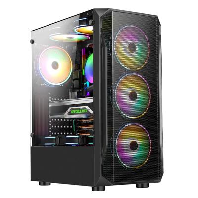 China With Fan I1105 Hot ATX Micro Computer Gaming Cooling Cabinet New bulk pc Computer Case Desktop Case for sale