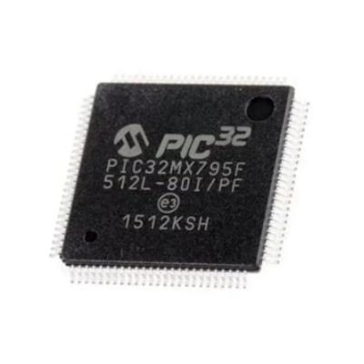 China PIC32MX795 TQFP 100 Microcontroller FLASH Chip 32BIT 512KB IC MCU PIC32MX795 PIC32MX795F512L PIC32MX795F512L-80I/PT 512KB (512K X 8) for sale