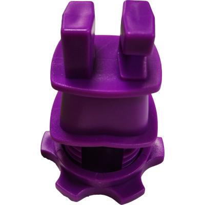 Chine Isolateur rond serré de courrier de vis pourpre de HDPE avec les inhibiteurs UV pour le système de clôture électrique à vendre