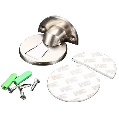China Wholesale Easy Brass Heavy Duty Magnetic Door Stopper Installation Hook Door Holder Tool Black Door Stopper For Home Office Door for sale