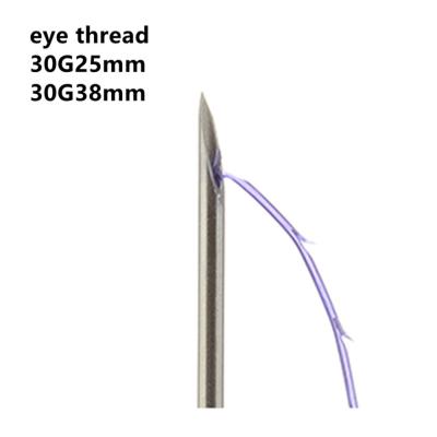 China Beauty Microneedle Roller PDO PCL PLLA Threads Eye 30GX25Mm 38mm for sale