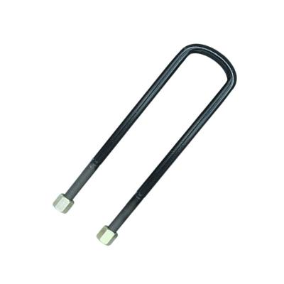 China Customized Size Grade 10.9 Steel High Tensile Steel Black U Bolt And Nut For Truck for sale