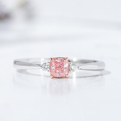 China Sparking CVD diamond wholesale 1.09 ct cushion diamond ring HPHT high pressure temperature and high pressure environment to grow for sale