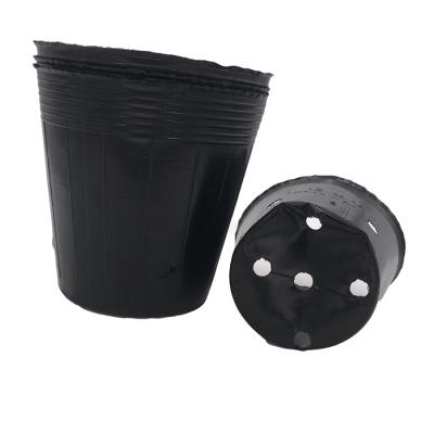 China wholesale plasti black soft pot for garden germination pot for sale