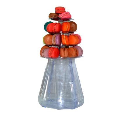 China 4 tier macaron display tower stand for french macaron for sale