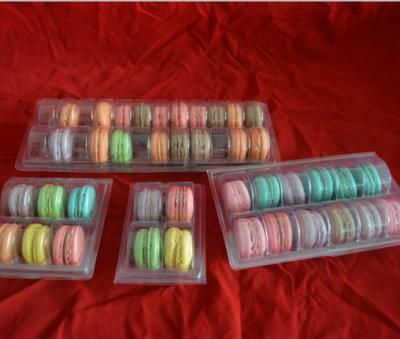 중국 Customize design OEM macarons cakes chocolates plastic blister thermoforming vacuum clamshell packaging 판매용