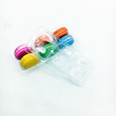 중국 Bespoke PVC/PET plastic macaron packaging tray clear 6 cells blister tray 판매용