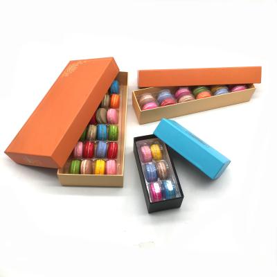 China customized macaron package paper card box/plastic tray/fold paper box for sale