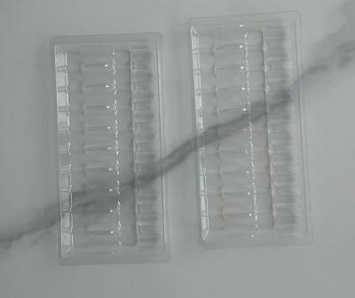 Cina Liquido orale Blister supporto interno Ampolata Bottiglia iniettabile vassoio di plastica Blister imballaggio supporto interno in vendita