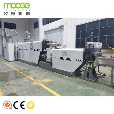 China High Efficiency Pe Pp Granulator Pelletizer Plastic Rigid Flakes Pelletizing Line for sale