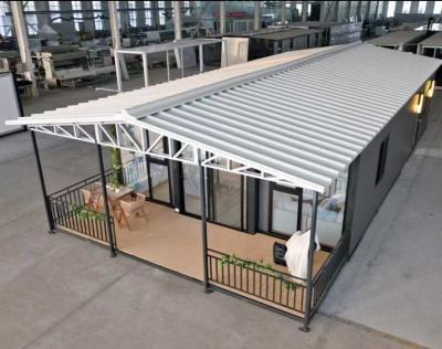 China Tijdelijke of permanente accommodatie 30ft uitbreidbaar containerhuis met stalen beveiligingsdeur Te koop