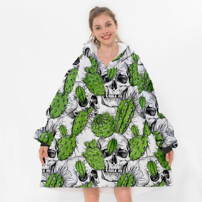 China PORTABLE Blanket Hoodie Wearable Blankets Oversized Hoodie Warm Soft Unisex Sherpa Blankets Hooded for sale
