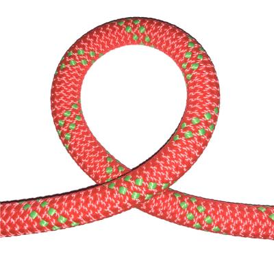China Orange rotes 10.5mm umsponnenes Nylonseil-dynamisches Kletterseil zu verkaufen