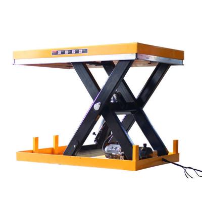 China Kleine hydraulische Handhebeplattform 1 Tonne 1m Scherehebefläche zu verkaufen