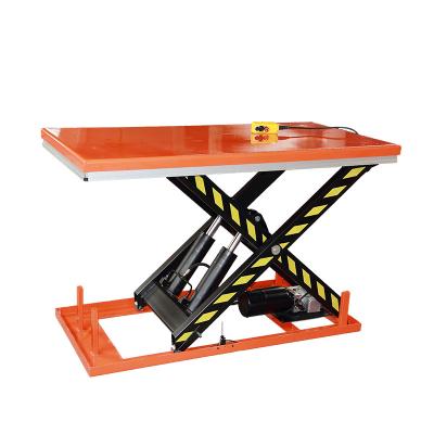 China 2 t 1,4 m Hydraulische Schere Lift Tisch Lager elektrische Kleingüterlift zu verkaufen