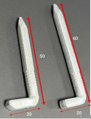 Cina Capi quadrati a forma di L con superficie galvanizzata a caldo 30-60 mm in vendita