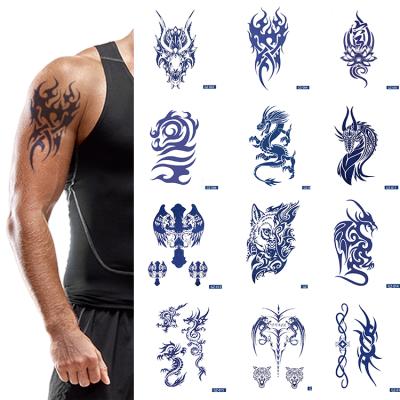 China Amazon Ebay Temporary Tribal Hot Sale Tattoo Sticker Black Tribal Temporary Tattoo Sticker For Men for sale