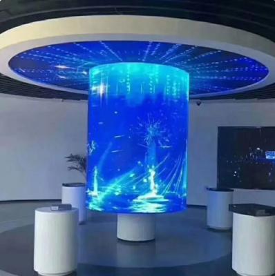 China P2.5 Curved Led Display 320x160mm Front Magnetic Maintenance Flexible LED Module 2880Hz for sale