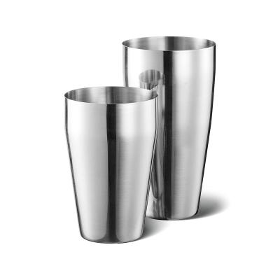 China Disposable Cocktail Shaker Set 2-Piece Boston Shaker Set for Drink Mixing Stainless Steel Martini Shaker for Bartending and Home Bar for sale