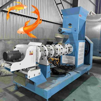 China 100-500kg/h de drijvende Productielijn van het Vissenvoer met 0.75kw-Schroeftransportband 112mm Te koop