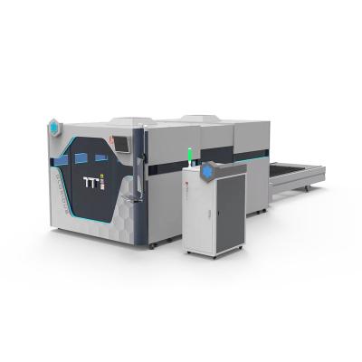 China Hot Sale Unique Design CNC Fiber Laser Cutting Machine Automatic Metal Price Machine Laser Cutting Full-enclosed for sale
