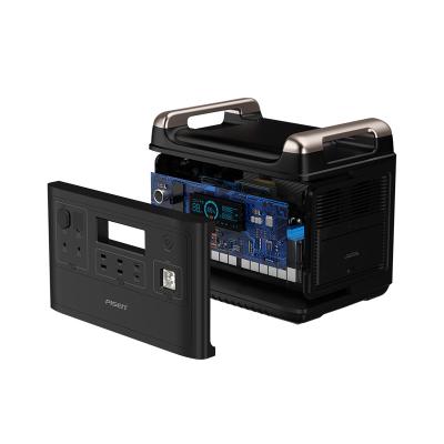 China Type C 1000w 2000w Ac Output 110v 220v Lithium Battery Solar Portable Power Station With Panels Dc Output 12v - Buy Port for sale