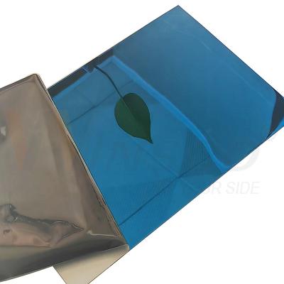 China SS 201 Stainless Steel Sheet Cold Rolled 1.2mm 1.5mm Sapphire Blue Mirror Finished for sale