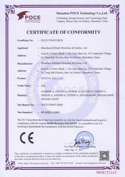 BALLAST ROHS - SHENZHEN RIKO INDUSTRIAL CO., LTD