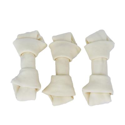 China Stored Rawhide Bone Bite Resistant Dog Food Increased Rawhide Knotted Bone Natural Organic Dog Chews Bone for sale
