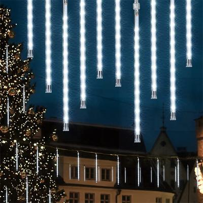 China Garden Lights Factory OEM Plug Sparkle Christmas Water Wave Meteor Effect Icicle Lights For Home Decoration for sale