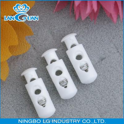 China Nickel Free Plastic Rope Lock Stopper For Garment Bag Luggage for sale