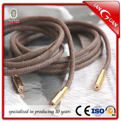 China Garament Nickel Free Accessories Bungee Cord With Metal Burr End for sale