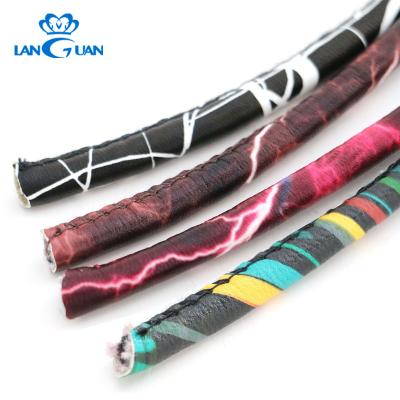 China PU Washable Fashionable Material Faux Leather Rope Around Leather Rope For DIY for sale
