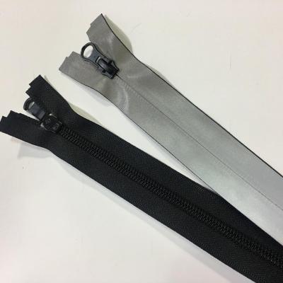 China #10 Automatic Lock Industrial Waterproof Coil Zipper & Reversible BLACK for sale