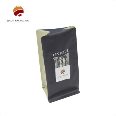 China Natural Brown Paper Color Coffee Bag for Business Type Packaging for sale