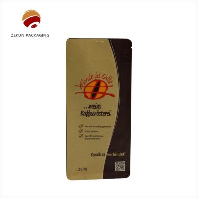 China Brown/White Coffee Bag with and Smell Proof Function for sale