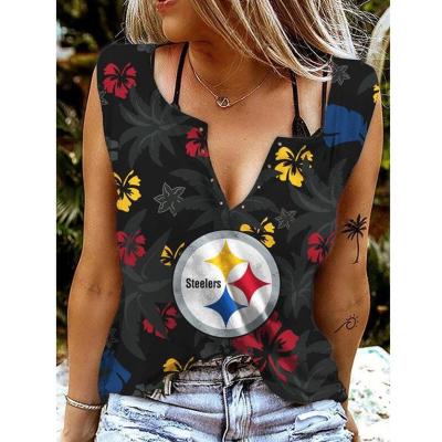 China Other 2023 New sleeveless leggingsAmerican Football team casual top T-shirt for women for sale