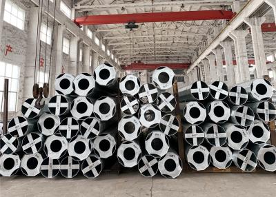 Cina 80FT 90FT hanno galvanizzato la trasmissione d'acciaio Palo le Filippine dodecagonali in vendita