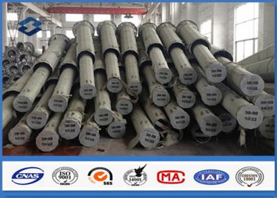 Cina Potere palo d'acciaio galvanizzato della trasmissione del tubo per la linea di trasmissione 69KV in vendita