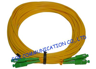 Κίνα PVC SM οπτικών ινών μπαλωμάτων Sc/APC καλωδίων απώλεια εισαγωγής διπλή χαμηλή προς πώληση