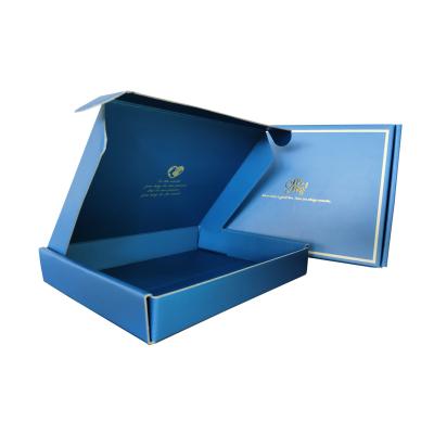China Recycled Materials Corrugated Packaging Flat Foldable High Quality Custom Printed Paper Wrapping For Gift Custom Paper Boxing Packing Box for sale