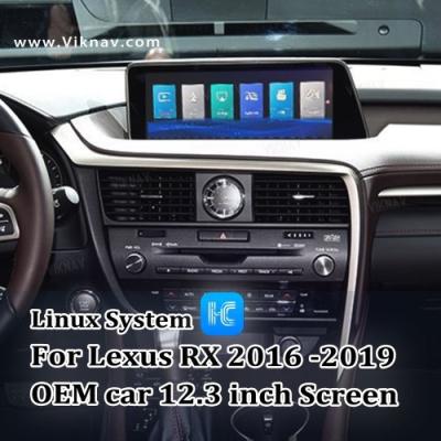 Chine Viknav Fit pour voiture d'origine Écran 12,3 pouces Système Linux pour Lexus RX 2016 2017 2018 2019 sans fil Apple CarPlay Androi à vendre