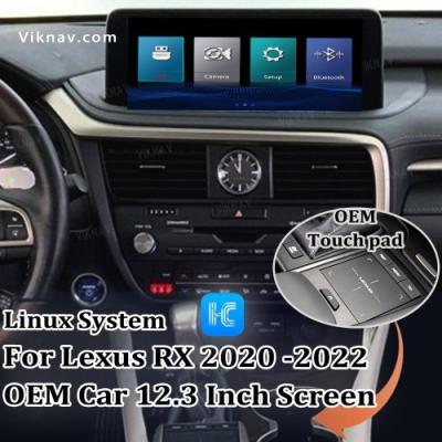 Chine Viknav adapté pour voiture d'origine Écran 12,3 pouces Système Linux pour Lexus RX 2020 2021 2022 sans fil Apple CarPlay Android Auto à vendre