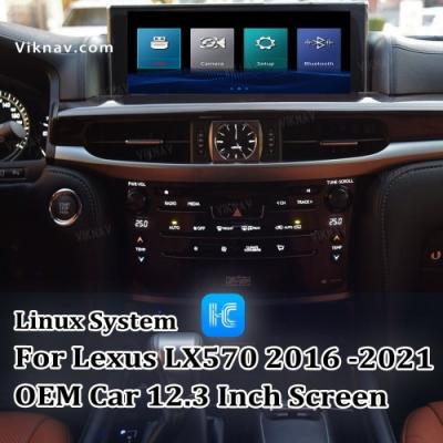 Chine Viknav adapté pour voiture d'origine Écran 12,3 pouces Système Linux pour Lexus LX570 2016-2021 sans fil Apple CarPlay Android Auto à vendre