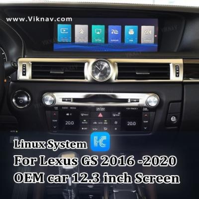 Chine Système Viknav Linux Pour Lexus GS 2016 -2020 sans fil Apple CarPlay Android Auto ne prend en charge que la voiture d'origine 12.3 pouces Scre à vendre